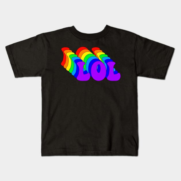 Rainbow LOL Kids T-Shirt by yayor